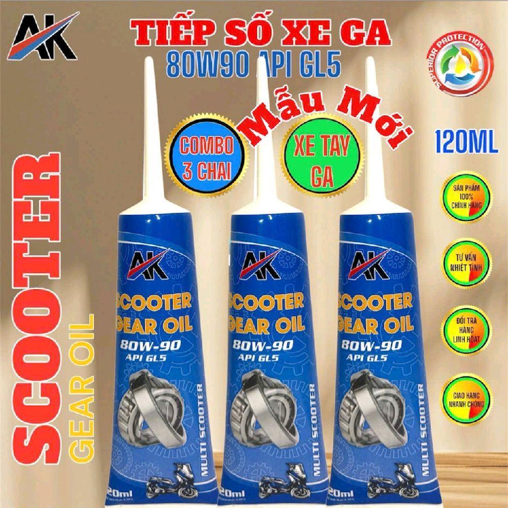 COMBO 3 TUÝP NHỚT HỘP SỐ AKLUBE GEAR OIL 0,12ML