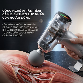 Máy massage cầm tay cao cấp , mát xa cơ vai gáy , mat xa toàn thân làm quà tặng - BẢO HÀNH 12 THÁNG