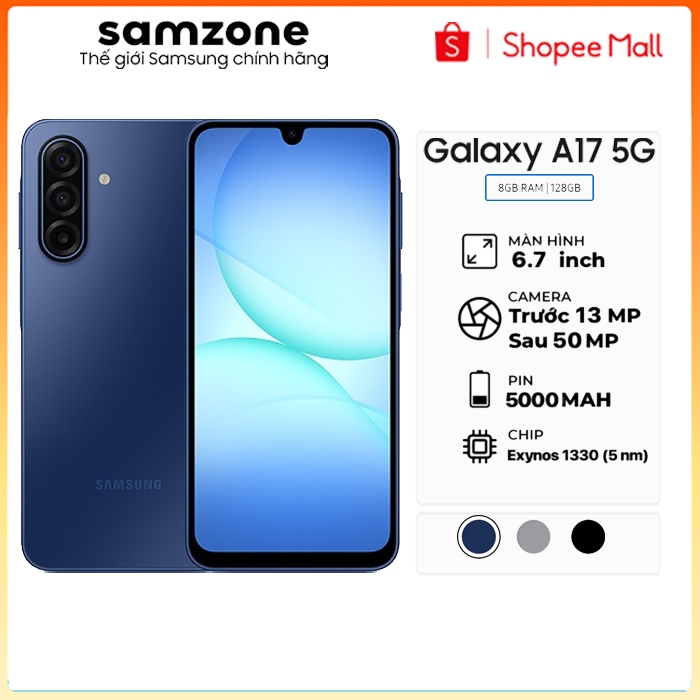 [ Random T9 ]A - Điện thoại Samsung Galaxy A17 5G (8GB/128GB)