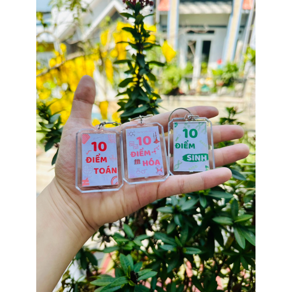Móc khóa 10 điểm môn học | móc khóa thi đỗ các trường đại học