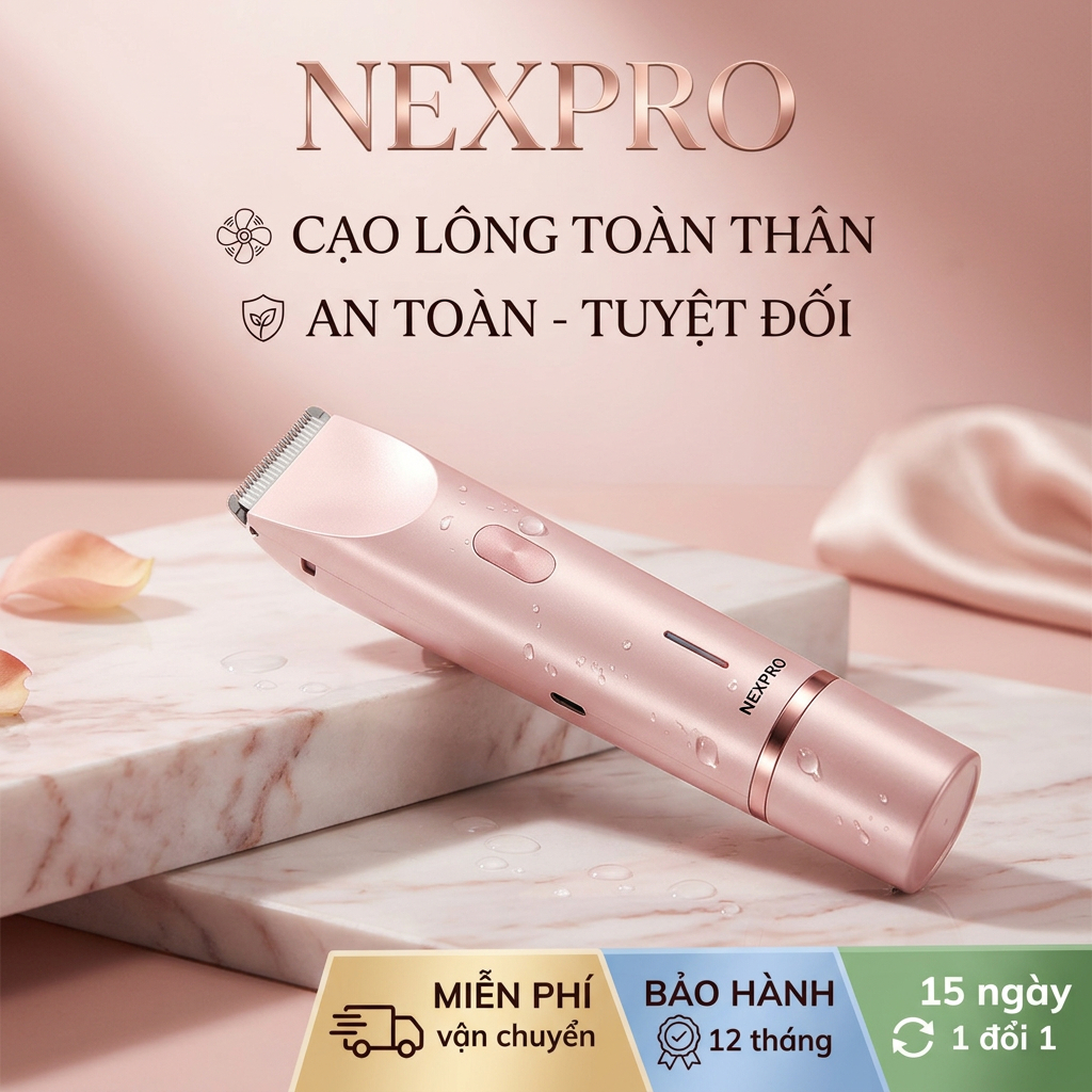 Máy Cạo Lông Đa Năng 2 Đầu Toàn Thân ( che tên ) - Có cữ chặn để cắt tóc ( che tên ) An Toàn Chống Nước