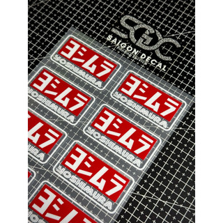 |1 Cái/Cặp| Tem Sticker Uv Dán Phuộc Bình Dầu Showa Yoshimura Đỏ Trắng Không Nền - Mẫu Mới 2026