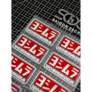 |1 Cái/Cặp| Tem Sticker Uv Dán Phuộc Bình Dầu Showa Yoshimura Đỏ Trắng Không Nền - Mẫu Mới 2026