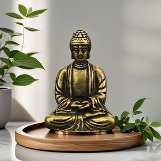 [TƯỢNG PHẬT THÍCH CA BẰNG ĐỒNG NGUYÊN CHẤT] CAO 2.7CM, DECOR, PHONG THỦY, BÌNH AN MAY MẮN