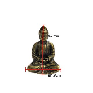 [TƯỢNG PHẬT THÍCH CA BẰNG ĐỒNG NGUYÊN CHẤT] CAO 2.7CM, DECOR, PHONG THỦY, BÌNH AN MAY MẮN