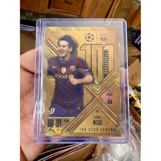 Thẻ Cầu Thủ Bóng Đá Match Attax EXTRA 2024/25 24/25 Lionel Messi 100Club 101 101 M10 Messi ( VIP )( Siêu Hiếm)