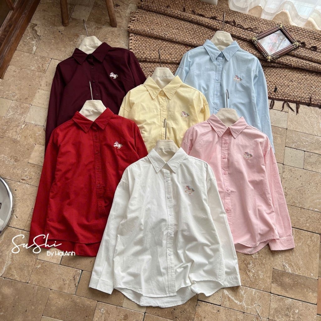 [𝑯𝒂 𝑨𝒏𝒉] Áo Sơ Mi Tang Ngựa QCL1