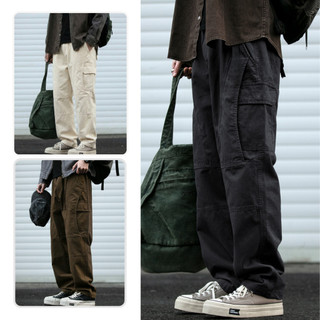 Quần Cargo Pant kaki túi hộp nam nữ ống rộng, quần kaki ống suông phong cách Hàn Quốc K07
