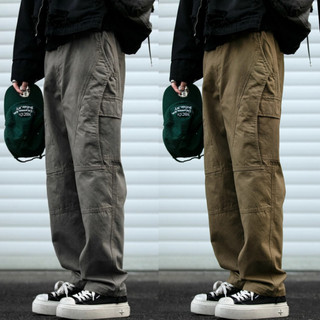 Quần Cargo Pant kaki túi hộp nam nữ ống rộng, quần kaki ống suông phong cách Hàn Quốc K07