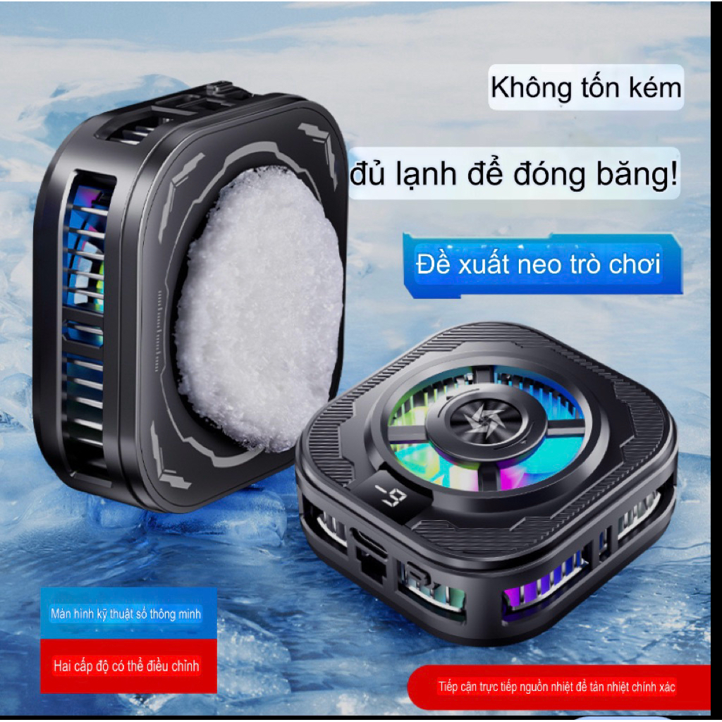 Sò Lạnh SL39 (15W) 2 chế độ làm mát- hỗ trợ làm mát điện thoại/ máy tính bảng- TH shops phụ kiện gaming