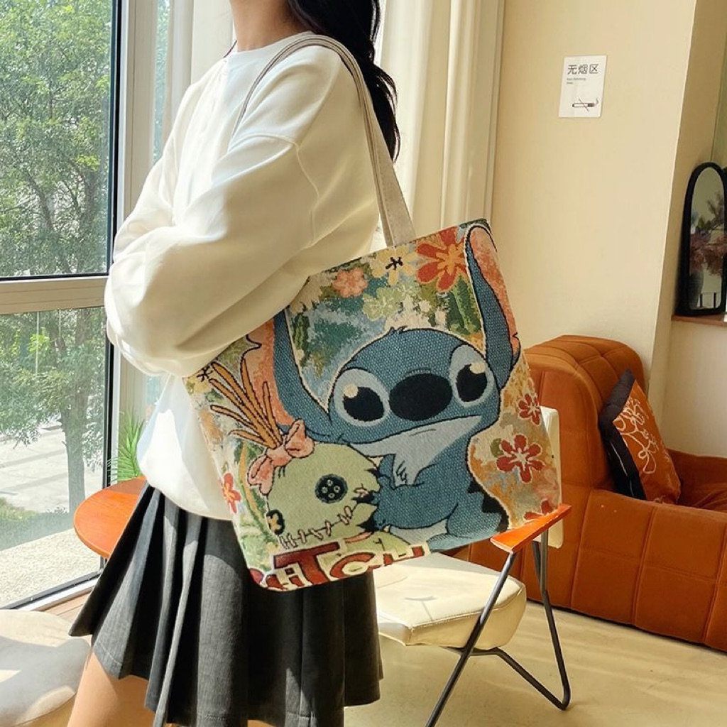 TÚI TOTE THỔ CẨM MISS BUNNY – PHONG CÁCH VINTAGE, ĐỰNG CẢ THẾ GIỚI!