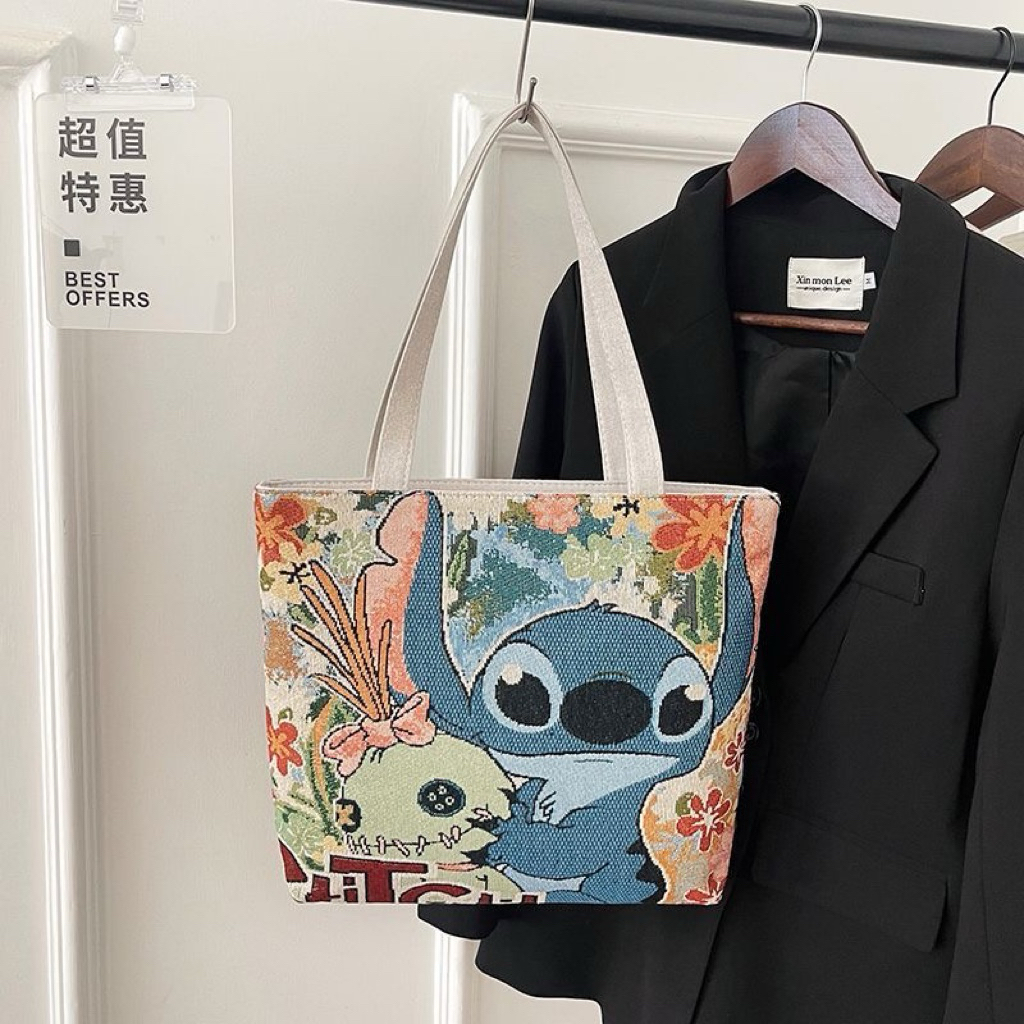 TÚI TOTE THỔ CẨM MISS BUNNY – PHONG CÁCH VINTAGE, ĐỰNG CẢ THẾ GIỚI!