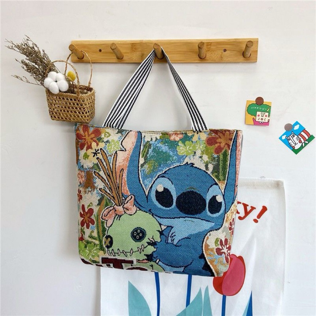 TÚI TOTE THỔ CẨM MISS BUNNY – PHONG CÁCH VINTAGE, ĐỰNG CẢ THẾ GIỚI!