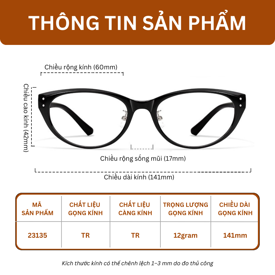 Kính Mắt Mèo MOCO 23135 Chống Ánh Sáng Xanh, Phong Cách Retro Thời Trang, Màu Trà Lạnh Tôn Da