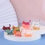 Mô hình mèo bi đi bộ để bàn mini, tiểu cảnh, trang trí bàn học, bàn làm việc, tủ sách