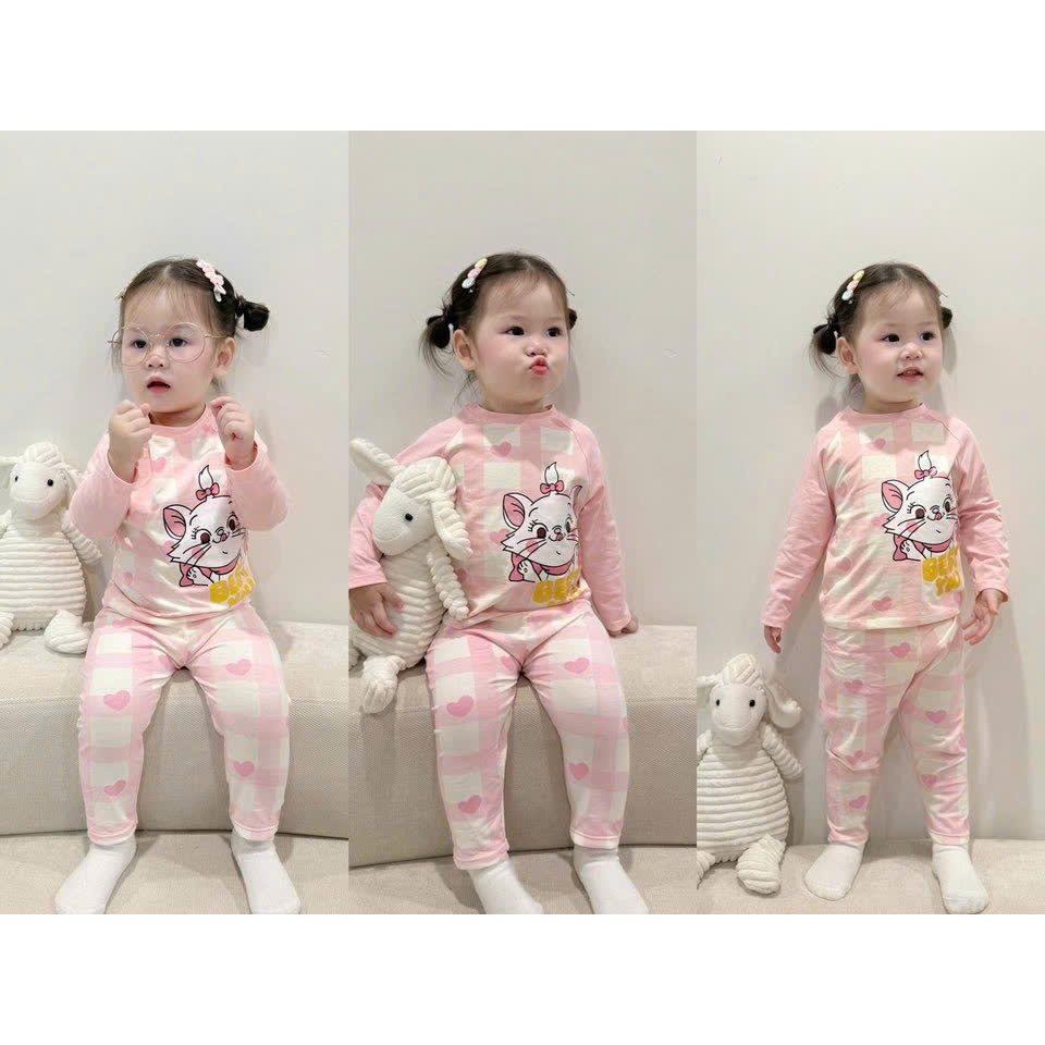 ( COMBO 1-2 BỘ ) BỘ BÉ GÁI SZ 10 - 32 KG CHẤT TĂM GÂN MỀM MÁT MẪU DA BÁO 2 MÀU CHO CÁC MOM LỰA CHỌN