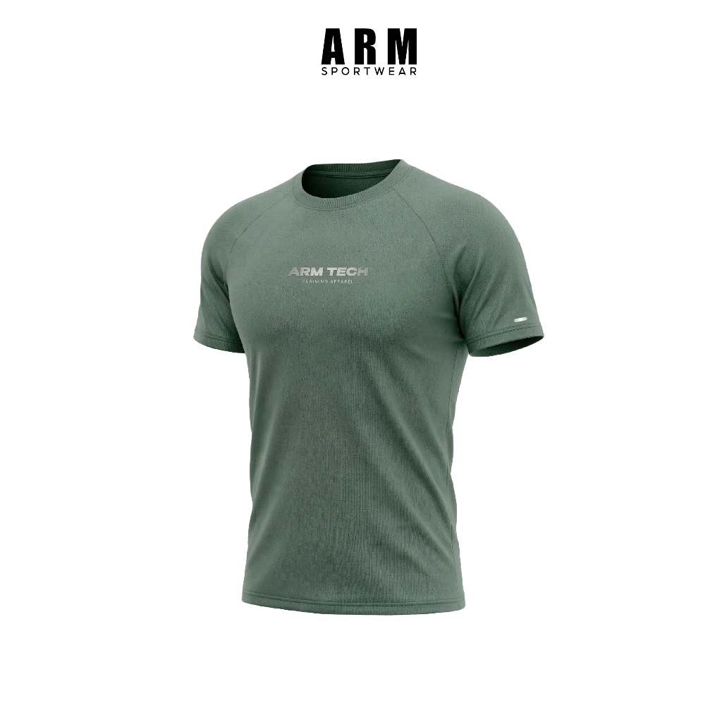 Áo Thun Thể Thao Nam ARM TECH DAILY, Áo Tập Gym Chất Liệu Co Giãn, Vận Động Thoáng Mát