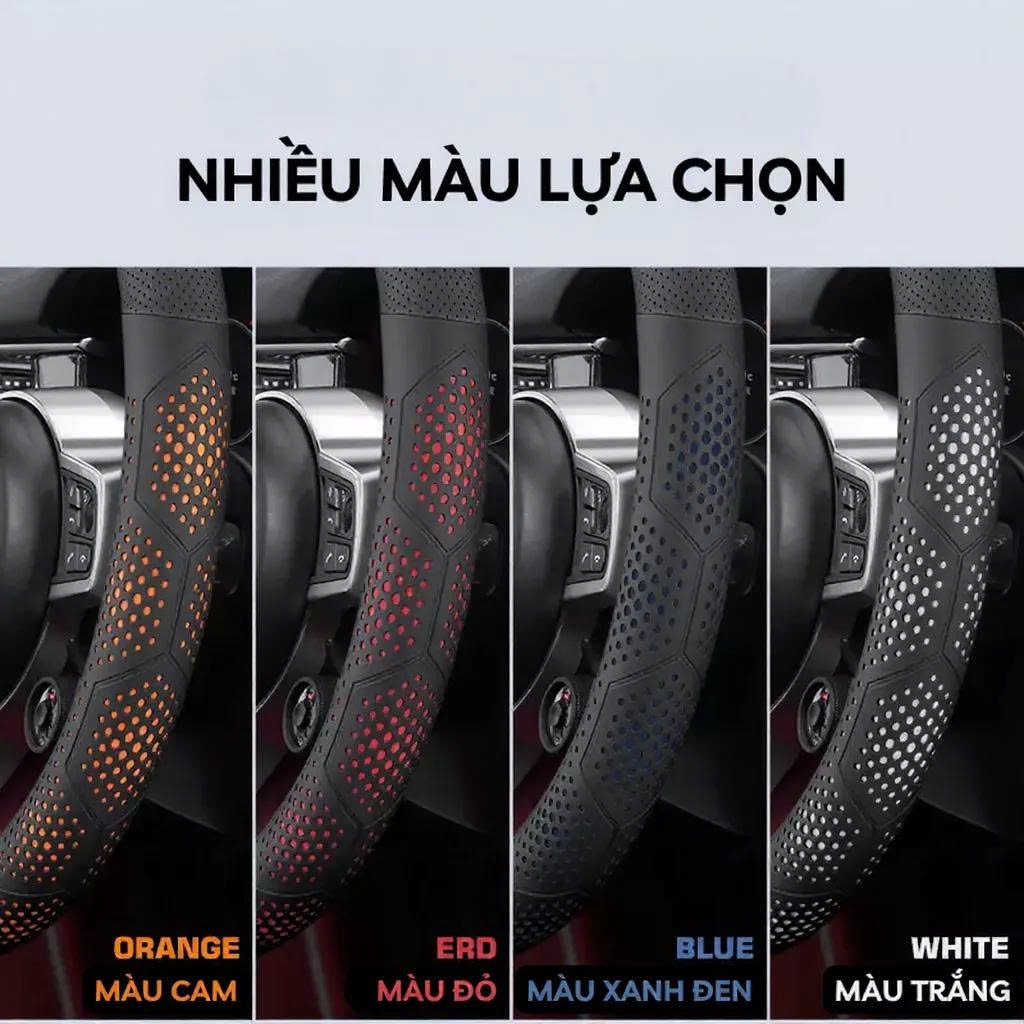 Bọc Vô Lăng Ô Tô 3D Da Nappa Cao Cấp, Siêu Mỏng Dáng DCUT xe Vinfast Limo Green, VF3, VF5, VF6, VF7, VF8, VF9, VFe34