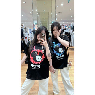 Áo Thun Hình In Chuột Chất Cotton 2 Mặt Thời Trang Nam Nữ Form Áo Rộng
