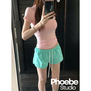 Quần Short Nữ Form Ngắn Quần Đùi Nữ Cạp Thấp Thoái Mái - Phoebe Studio [MH26QUAN74]