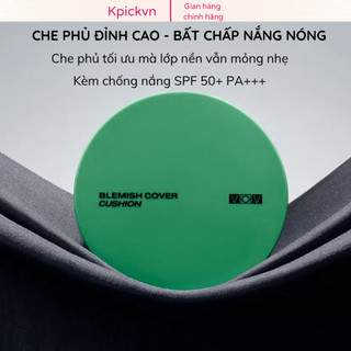 Phấn Nước Cushion VOV Blemish Cover Velvet Kiềm Dầu Phủ Khuyết Điểm Lâu Trôi Lành Tính (Kpickvn)