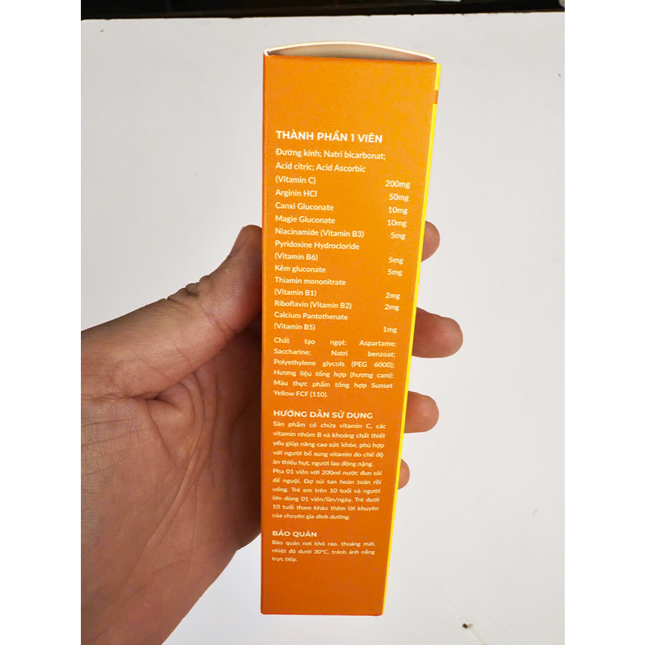Viên Sủi Plusszs Multivitamin Plus ( Hương Cam), Hỗ Trợ Bổ Sung Vitamin và Khoáng Chất, Typ 20 viên