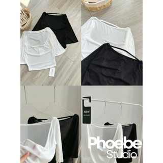 Áo Thun Giấy Mỏng Lưng Đổ Tay Lửng - Phoebe Studio [MH26AO338]