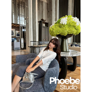 Áo Thun Giấy Mỏng Lưng Đổ Tay Lửng - Phoebe Studio [MH26AO338]