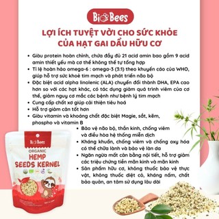 Hạt gai d a u hữu cơ Aztec Organics/ BioBees/ Kirkland Signature Organic Hem p Seeds