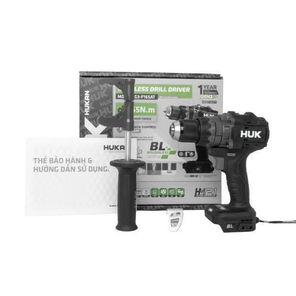 Máy khoan pin HUKAN/ HUK 13mm - 165nm  GEN 3 – Body G3-F165AT , CÓ ANTIKICKBACK - ko chổi than