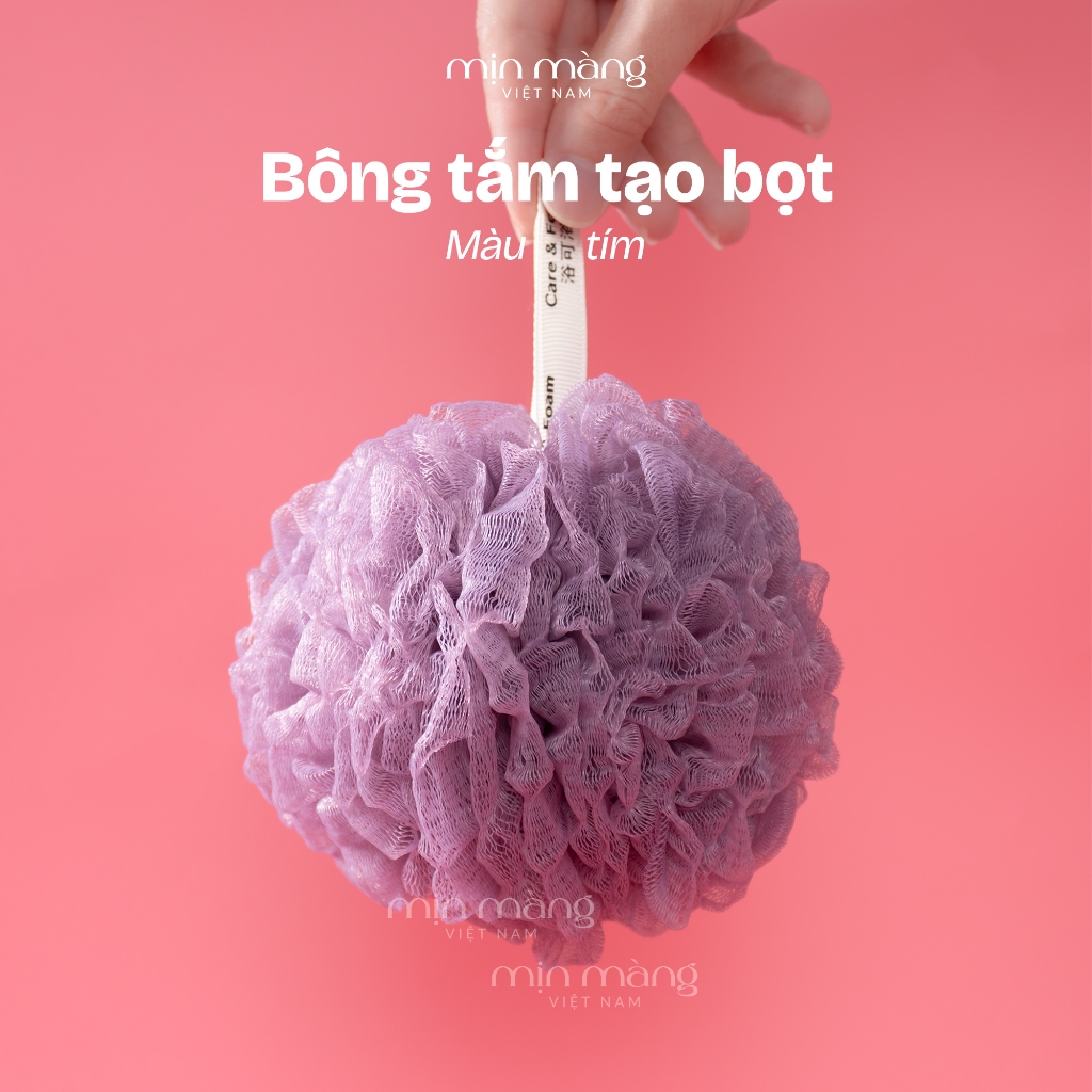 Bông Tắm Tẩy Tế Bào Chết Tạo Bọt To Cao Cấp Dụng Cụ Tắm Tròn Lưới Mềm Mại Siêu Sạch MỊN MÀNG VIỆTNAM