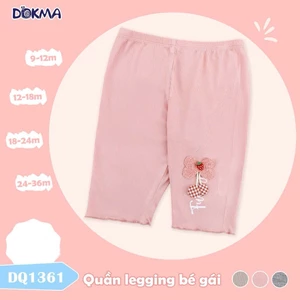 Quần Legging Lửng Viền Bèo Bé Gái Dokma DQ1385, DQ1361, DQ2150, DQ2788