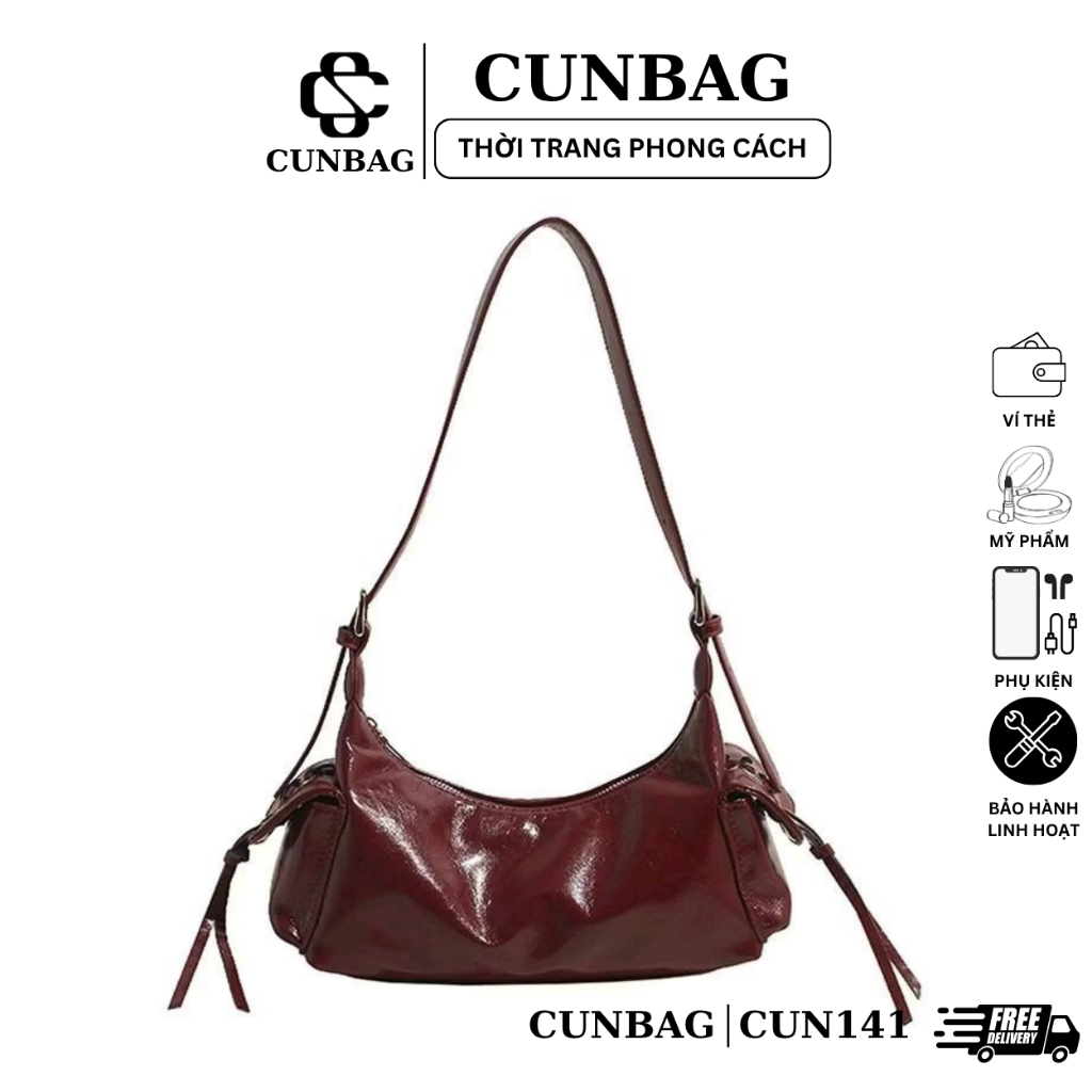 Túi Xách Nữ Cunstore Túi Đeo Vai Phong Cách Hàn Quốc Thanh Lịch Trẻ Trung CUN141