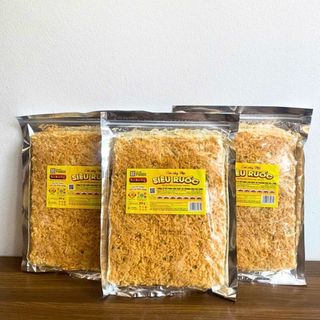 4 túi | Cơm cháy siêu chà bông, cơm cháy nếp siêu ruốc ninh bình vàng - túi 250g | Đồ ăn vặt