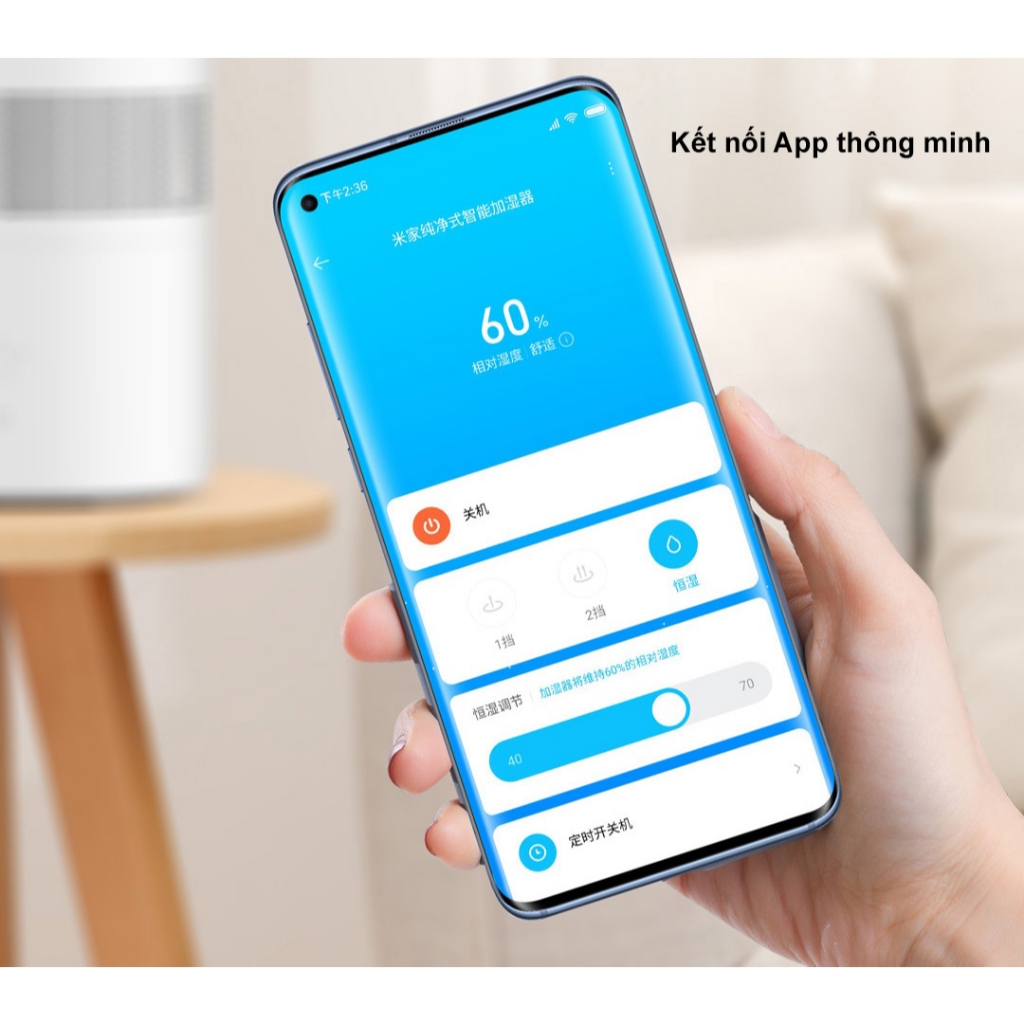Máy Phun Sương Tạo Độ Ẩm Thông Minh Xi@omi Mijia CJSJSQ01DY | 2.2L Kết Nối App Wifi