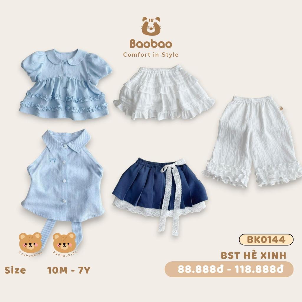 [BAOBAO- HÀNG ODER] - BST HÈ BIỂN XANH CAO CẤP XINH XẮN ĐÁNG YÊU CHO BÉ GÁI - BK0144