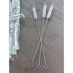Combo 5 Que Cọ Rửa Ống Hút 24cm - Cọ Rửa Ống Hút, Vòi Bình Sữa, Chất Liệu Thép Không Gỉ