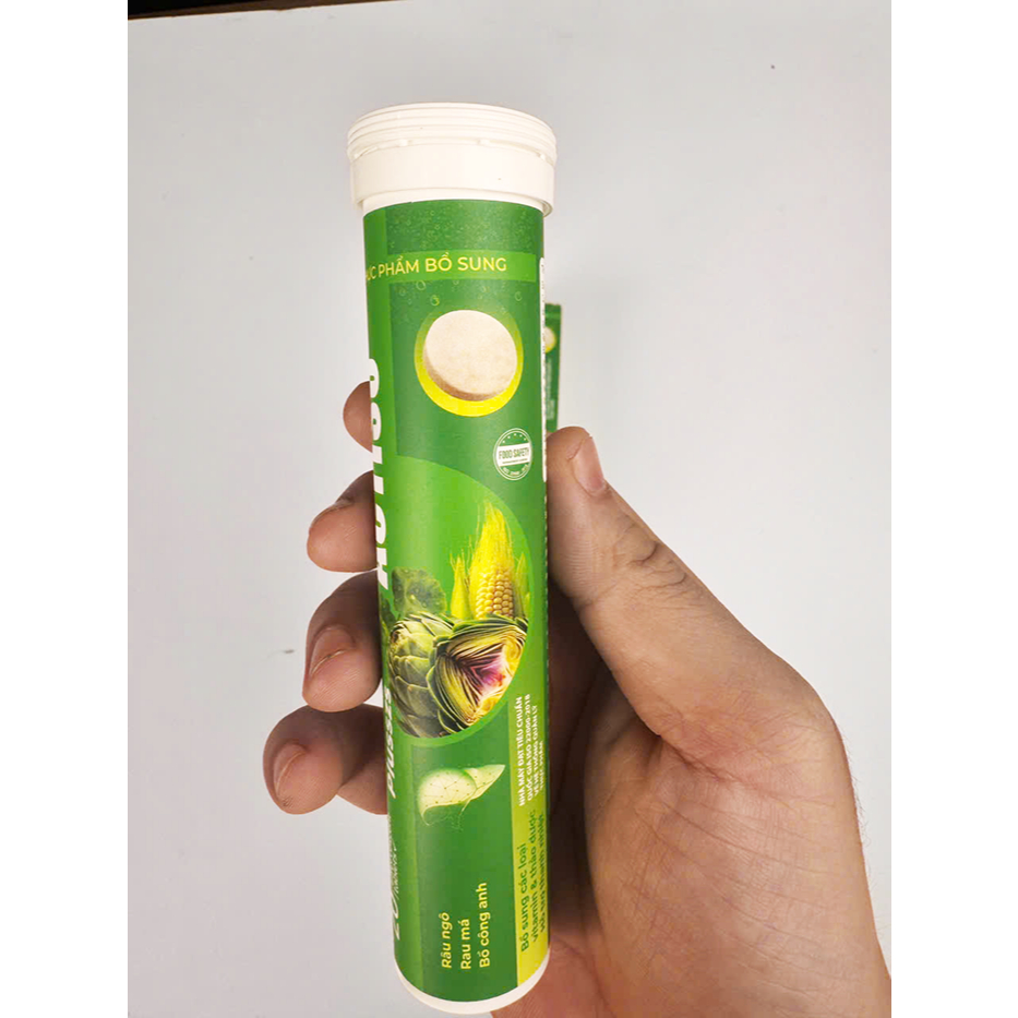 Sủi Thanh Nhiệt Plusszs Actiso, Hỗ Trợ Thanh Nhiệt, Giải Độc, Mát Gan, typ 20 viên