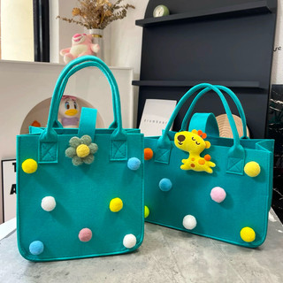 Túi Xách Mini Nữ Cute Đính Charm Hoạt Hình – Túi Cầm Tay Thời Trang Hàn Quốc, Nhiều Màu Siêu Xinh