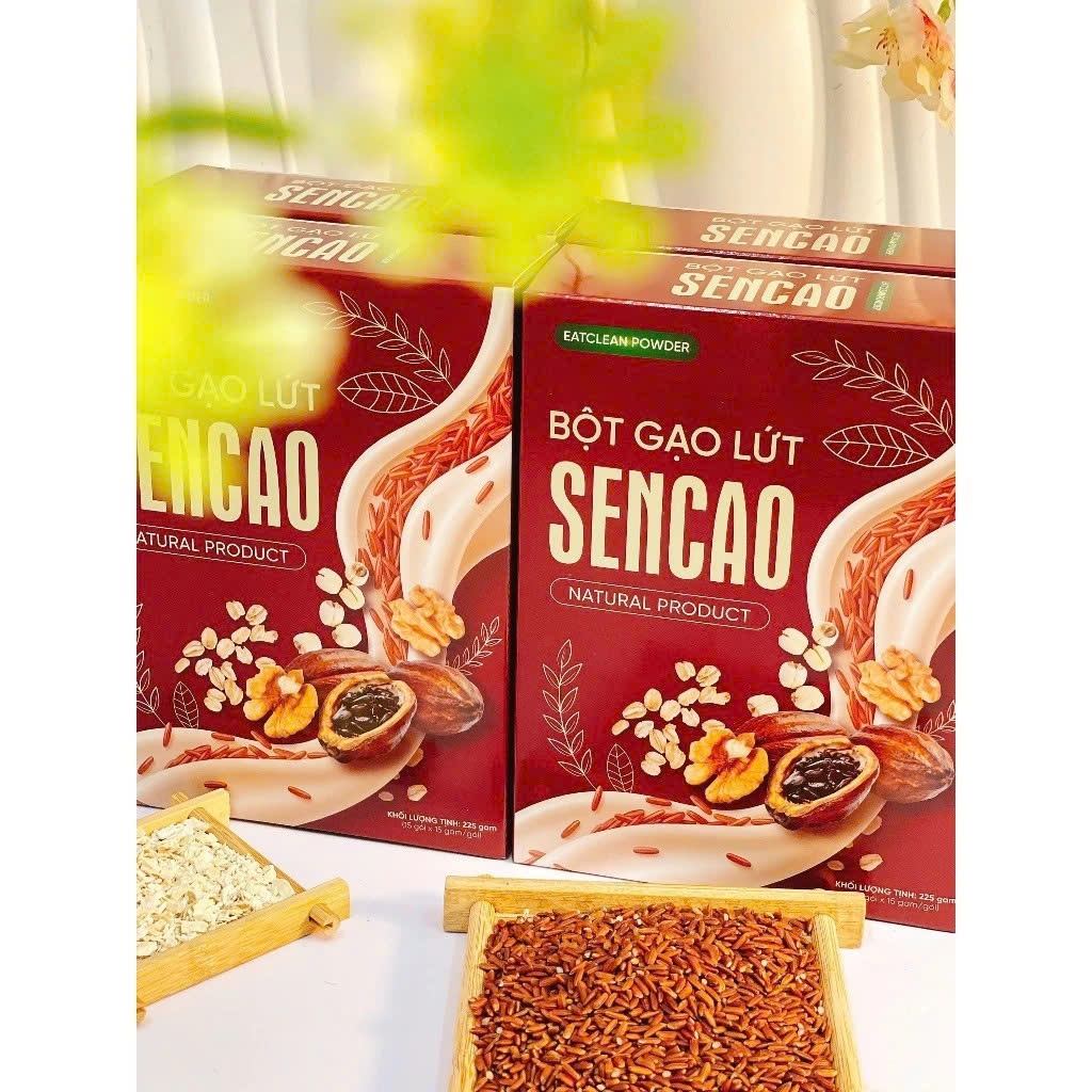 ✅ [Chính Hãng] Bột Gạo Lứt Sencao Hộp 15 Gói ✅ Bột gạo lứt giảm cân giữ dáng giảm mỡ thừa an toàn bữa ăn phụ hoàn hảo