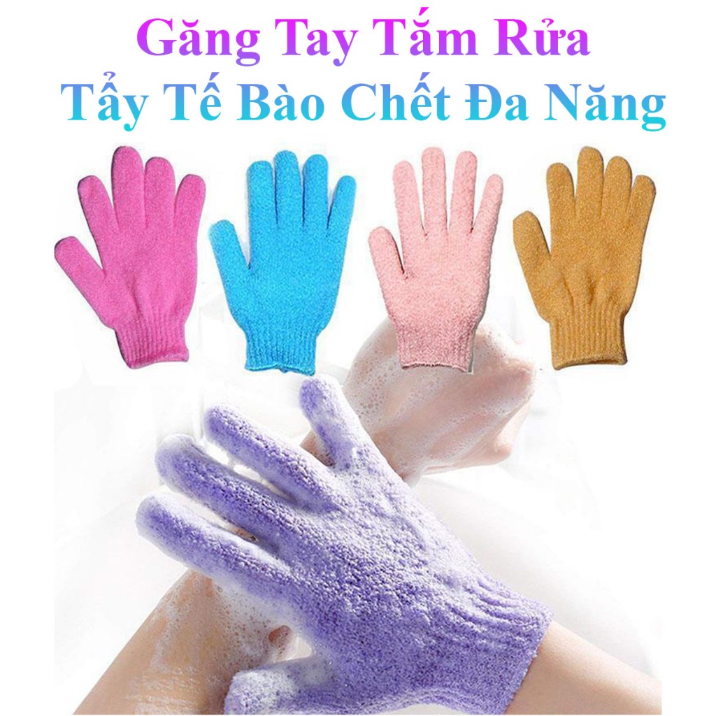 Găng Tay Tắm Rửa Tẩy Tế Bào Chết Tiện Dụng Đa Năng
