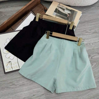 Quần short nữ CÓ BIGSIZE dáng chữ A lưng chun co giãn vai tuyết chéo mềm mịn QDXL