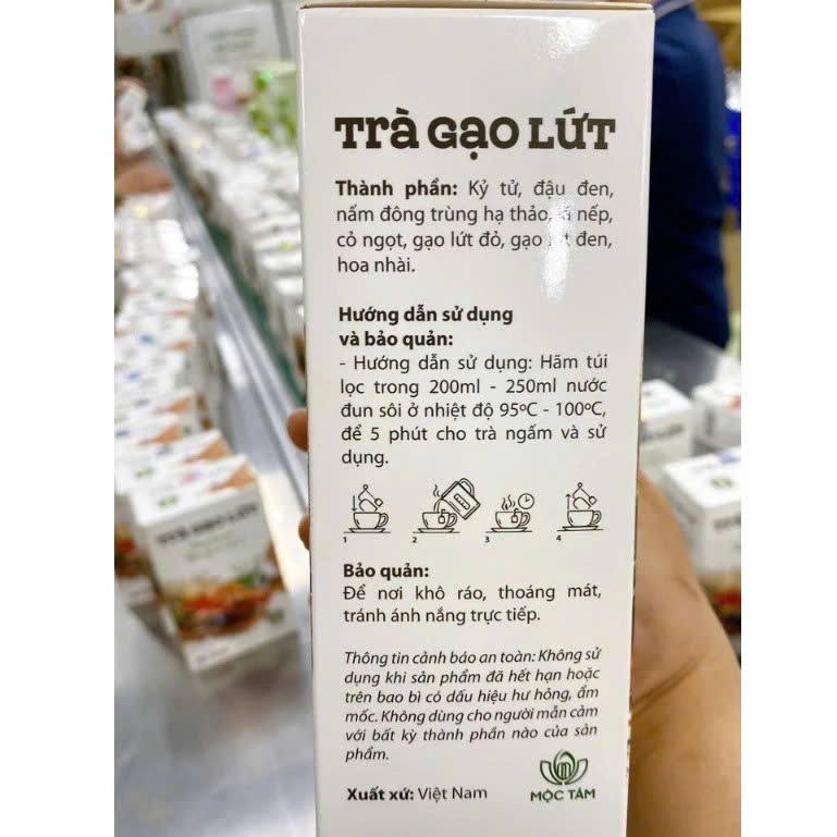Trà giảm cân Gạo Lứt Kỳ Tử Chính Hãng Cao Cấp ✅ Trà giảm béo nhanh Mix 8 Vị Thảo Mộc đốt mỡ giữ dáng đẹp da hộp 20 gói