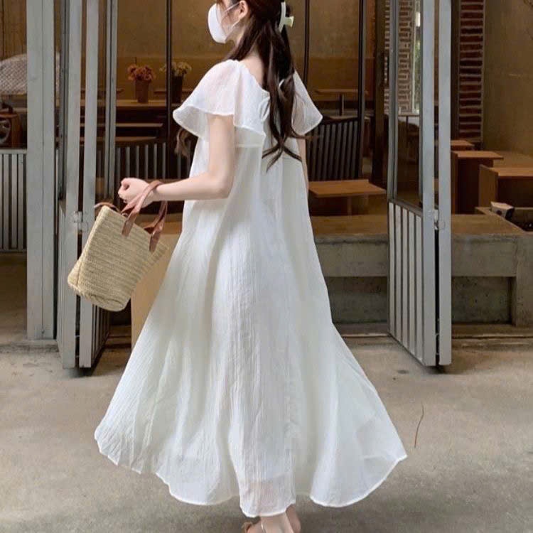 (HÀNG QCCC) Đầm váy babydoll dáng dài thiết kế kiểu điệu dành cho nữ hottrend mùa hè XIMIMI SP468