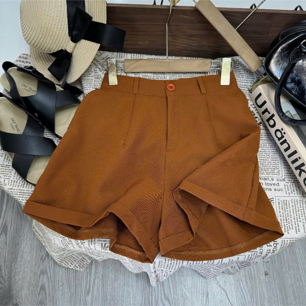 Quần Đùi Ngắn Bigsize Nữ Lên Line Lưng Cao Tôn Dáng  Vải Fos Mềm Mát Thoải Mái Q28