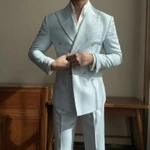 Suit Jacket Nam Cao Cấp Harold Mykonos Mist 2 Hàng Khuy Sang Trọng, Chống Nhăn, Độ Bền Cao — ảnh 4