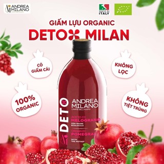 Giấm Lựu Hữu Cơ Milano/ Aceto Mio có giấm cái Organic Pomegranate Vinegar with the Mother 500ml