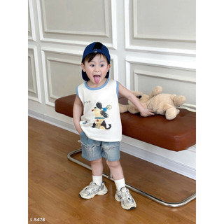 BỘ ÁO SÁT NÁCH MIX QUẦN JEAN BÉ