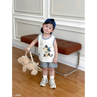 BỘ ÁO SÁT NÁCH MIX QUẦN JEAN BÉ