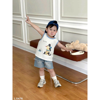 BỘ ÁO SÁT NÁCH MIX QUẦN JEAN BÉ